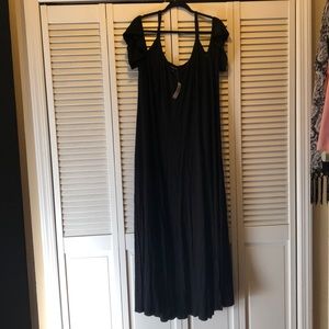 torrid maxi dress with a flounce sleeve